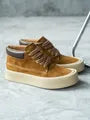 Suede Platform Lace Up Short Boots
