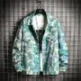 Long-Sleeve Tie-Dye Denim Jacket
