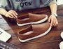 Faux-Leather Slip-Ons