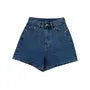High Waist Wide Leg Denim Shorts