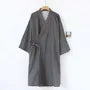 V-Neck Sashed Kimono Robe