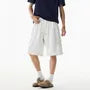 Drawstring Waist Plain Sweat Shorts