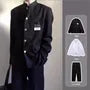 Mandarin Collar Plain Single-Breasted Blazer