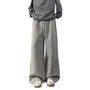 Drawstring Waist Plain Wide Leg Sweatpants