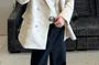Peak Lapel Jacquard Double Breasted Blazer