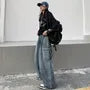 High Waist Baggy Cargo Jeans