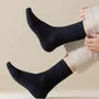 Plain Knit Crew Socks