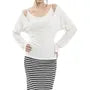 Plain Camisole Top / Long-Sleeve V-Neck Plain Knit Top