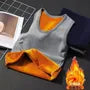 U-Neck Fleece Lined Plain Tank Top