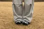 Unisex Drawstring Waist Plain Loose-Fit Sweatpants