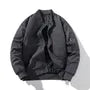 Plain Zip Bomber Jacket