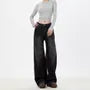 Mid Waist Washed Wide Leg Baggy Jeans