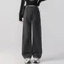 Maternity Drawstring Waist Washed Baggy Jeans