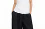 Sleeveless Square Neck Plain Embroidered Ruffle Top