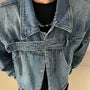 Collar Washed Denim Button Jacket