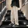Elastic Waist Fleece Lined Wide Leg Sweatpants
