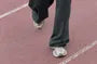 Low Waist Plain Straight-Fit Wide-Leg Sweatpants