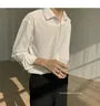 Plain Long-Sleeve Loose Shirt
