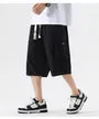 Drawstring Waist Plain Capri Cargo Pants