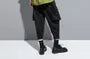 Elbow-Sleeve Crew Neck Asymmetrical Frill Trim T-Shirt