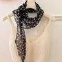 Polka Dot Narrow Scarf