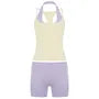 Set: Halter Neck Tank Top + Camisole Top + High Waist Yoga Shorts