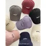 Lettering Embroidered Baseball Cap