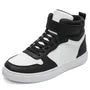 Two Tone Platform Lace-Up Sneakers