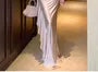 Sleeveless Asymmetrical Plain Maxi Sheath Dress