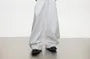 Mock Two-Piece Mid Rise Plain Cutout Wide Leg Dress Pants