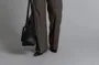 Long-Sleeve Faux Leather Blazer