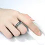 Layered Chain Alloy Open Ring