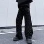 High Waist Sequined Wide Leg Pants