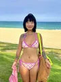 Set: Halter Plaid Bikini Top + Tie Side Bottom