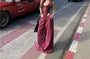 Spaghetti Strap V-Neck Sheer Bodysuit Top / Drawstring Waist Plain Wide Leg Sweatpants