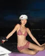 Set: Striped Bikini Top + Bottom