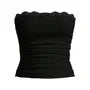 Lace-Trim Accent Plain Tube Top