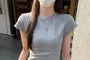 Short-Sleeve Crew Neck Plain T-Shirt