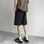 Drawstring Waist Plain Wide Leg Shorts