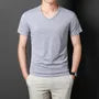 Short-Sleeve V-Neck Plain T-Shirt