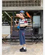 Low Waist Striped Jorts