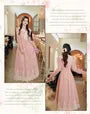 Long Sleeve Collared Panel Lace Midi A-Line Dress