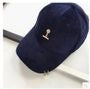 Ring Detail Velvet Baseball Cap
