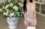 Sleeveless One Shoulder Plain Ruched Top