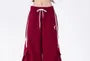 Low Waist Pocket Striped Loose-Fit Wide-Leg Sweatpants