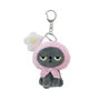Cat Angry Machiko Plush Bag Charm Flower