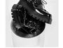 Square Toe Lace-Up Platform Derby Shoes
