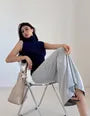 Mid Rise Plain Maxi Pencil Skirt
