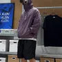 Hooded Plain Zip-Up Light Jacket