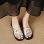 Toe-Loop Slide Sandals